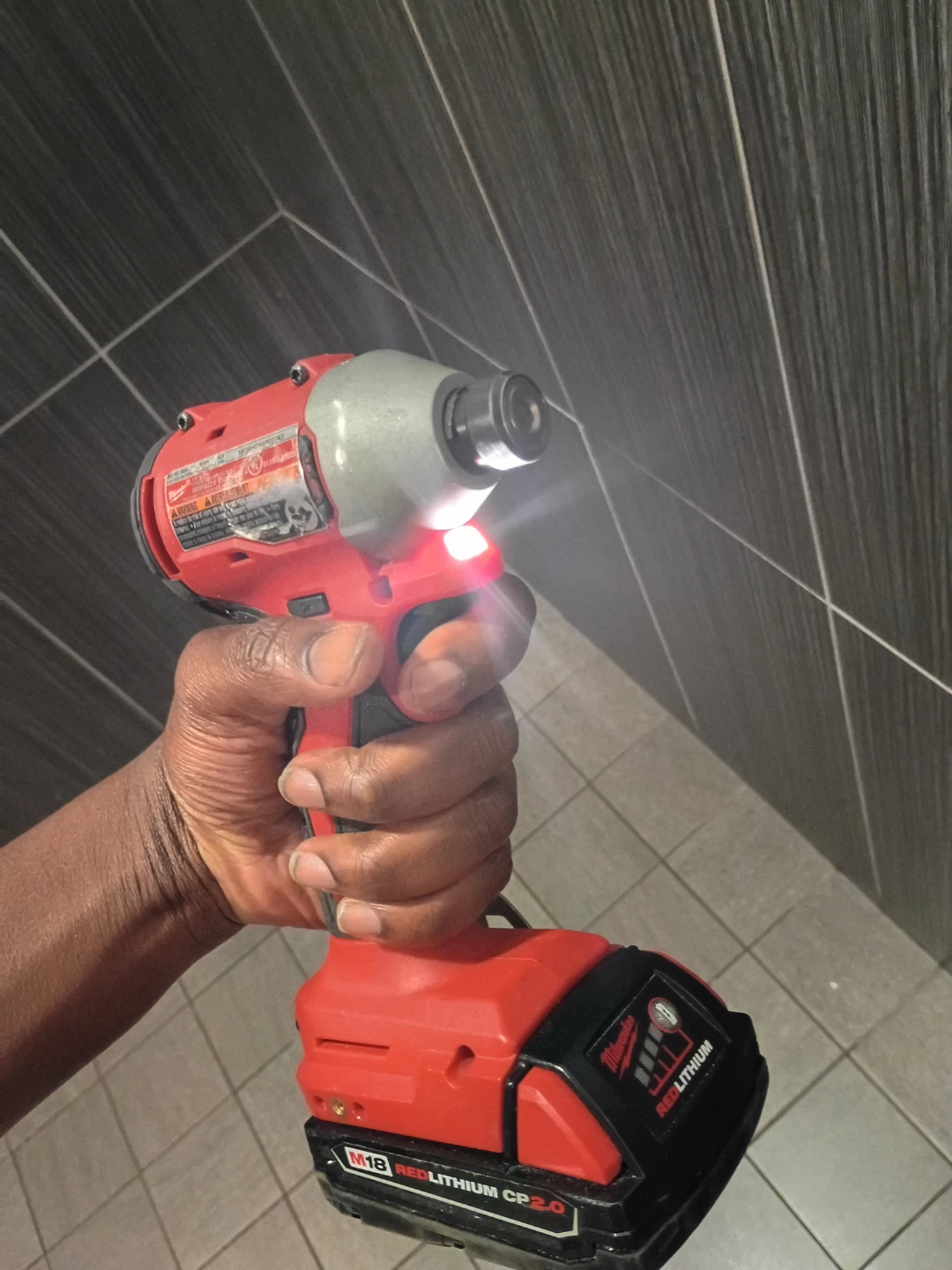 Milwaukee M18 Impact Driver with Battery and Bit Set
