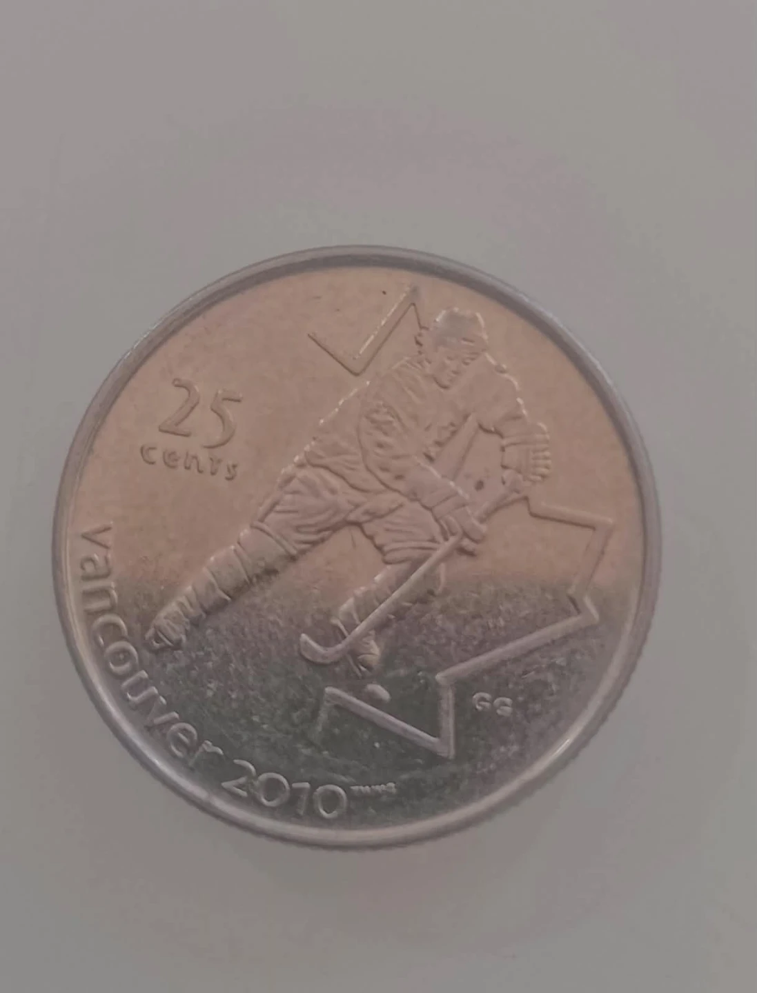 2010 Vancouver Olympic 25 Cent Coin