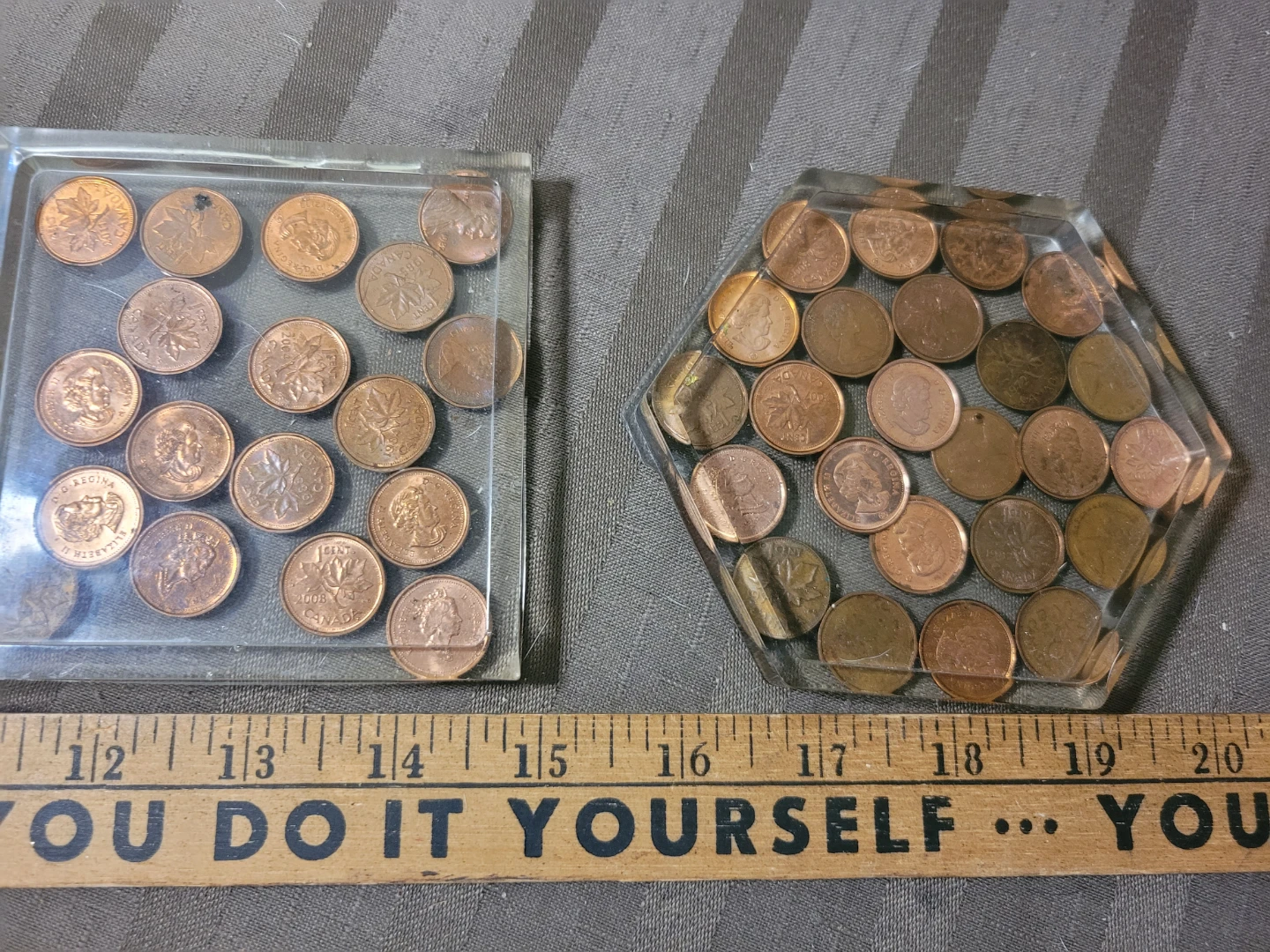 Resin Coin Coasters and Paperweight Set - photo 3