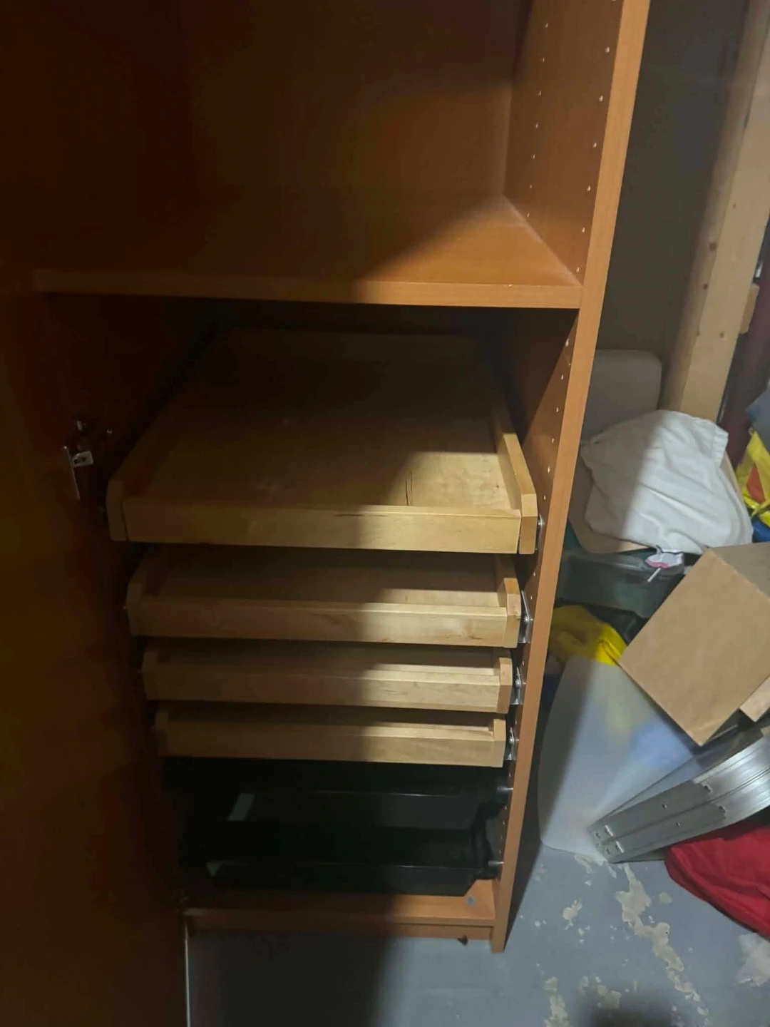 Tall Wooden Storage Cabinet - photo 2