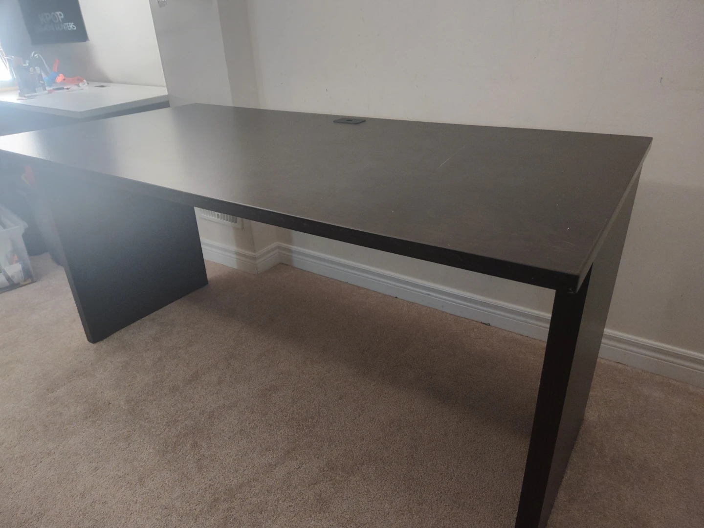 Solid Wood Executive Desk - 60" x 30" - Dark Espresso Finish