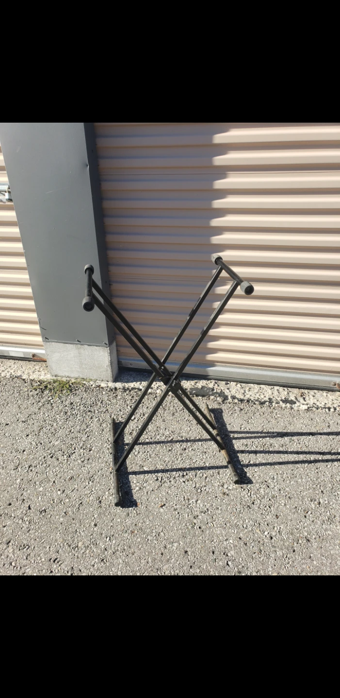 Black X-Frame Keyboard Stand