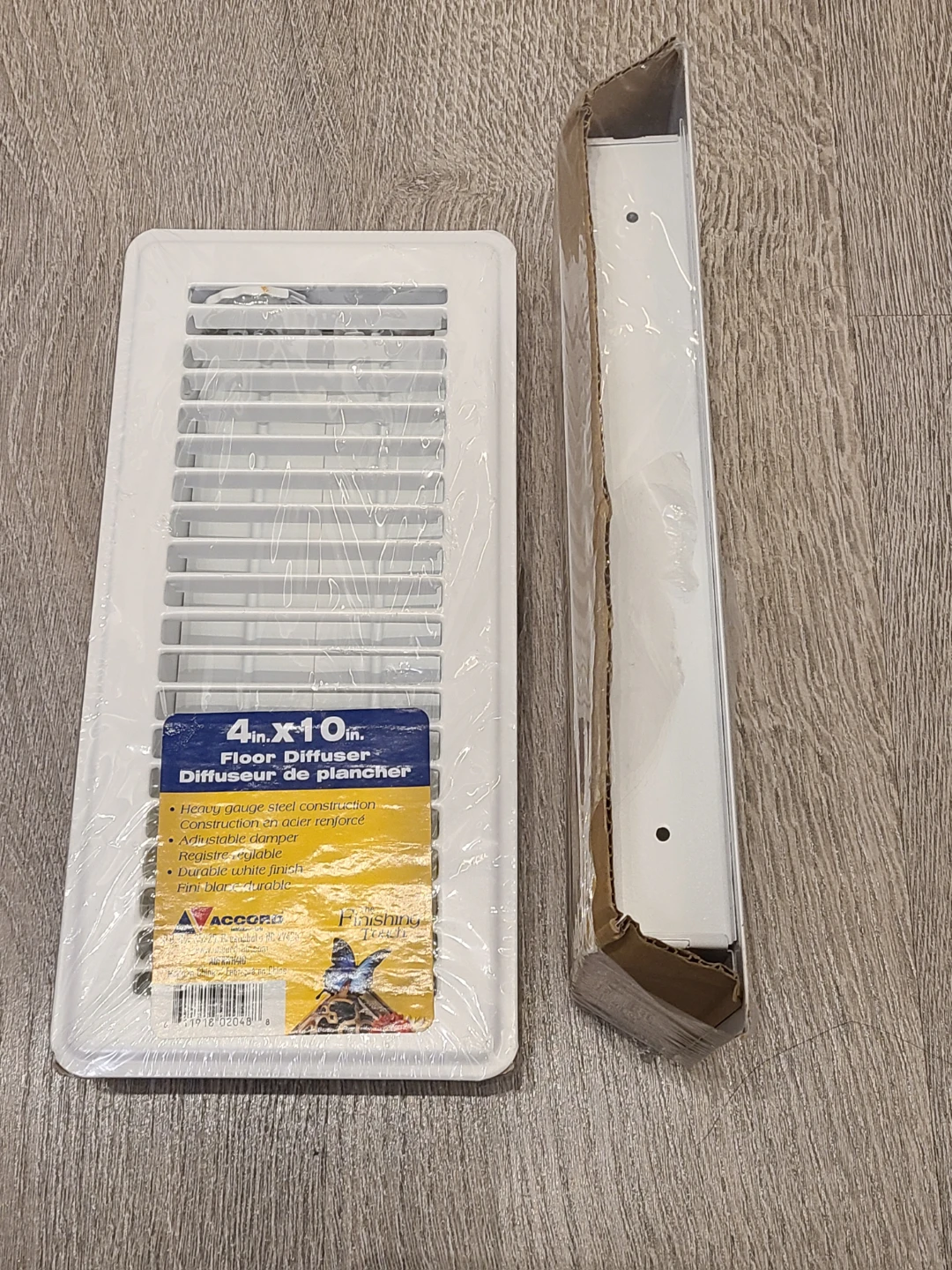 Accord 4in x 10in Floor Diffuser - Set of 2