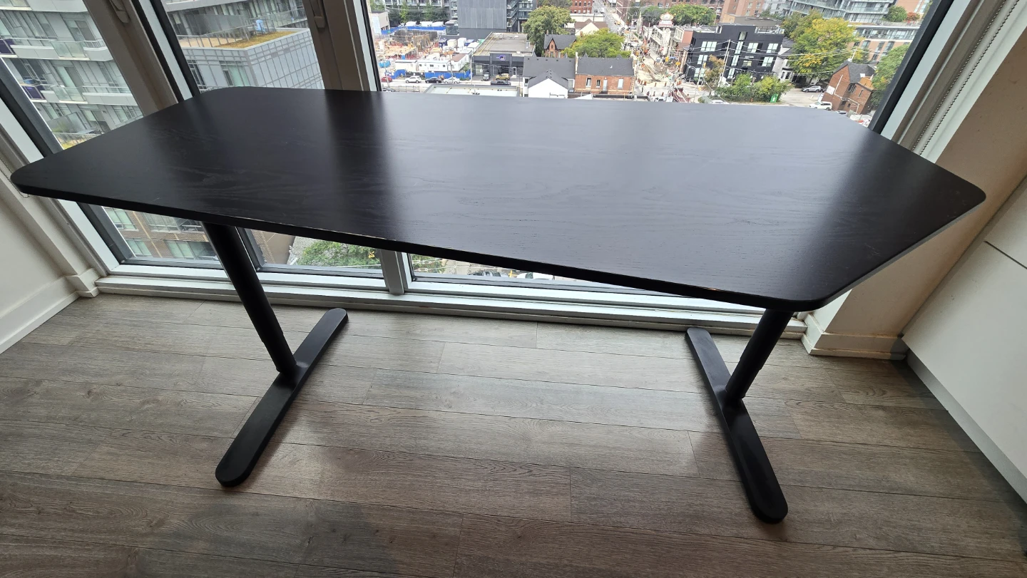 IKEA Bekant Black Sit-Stand Desk