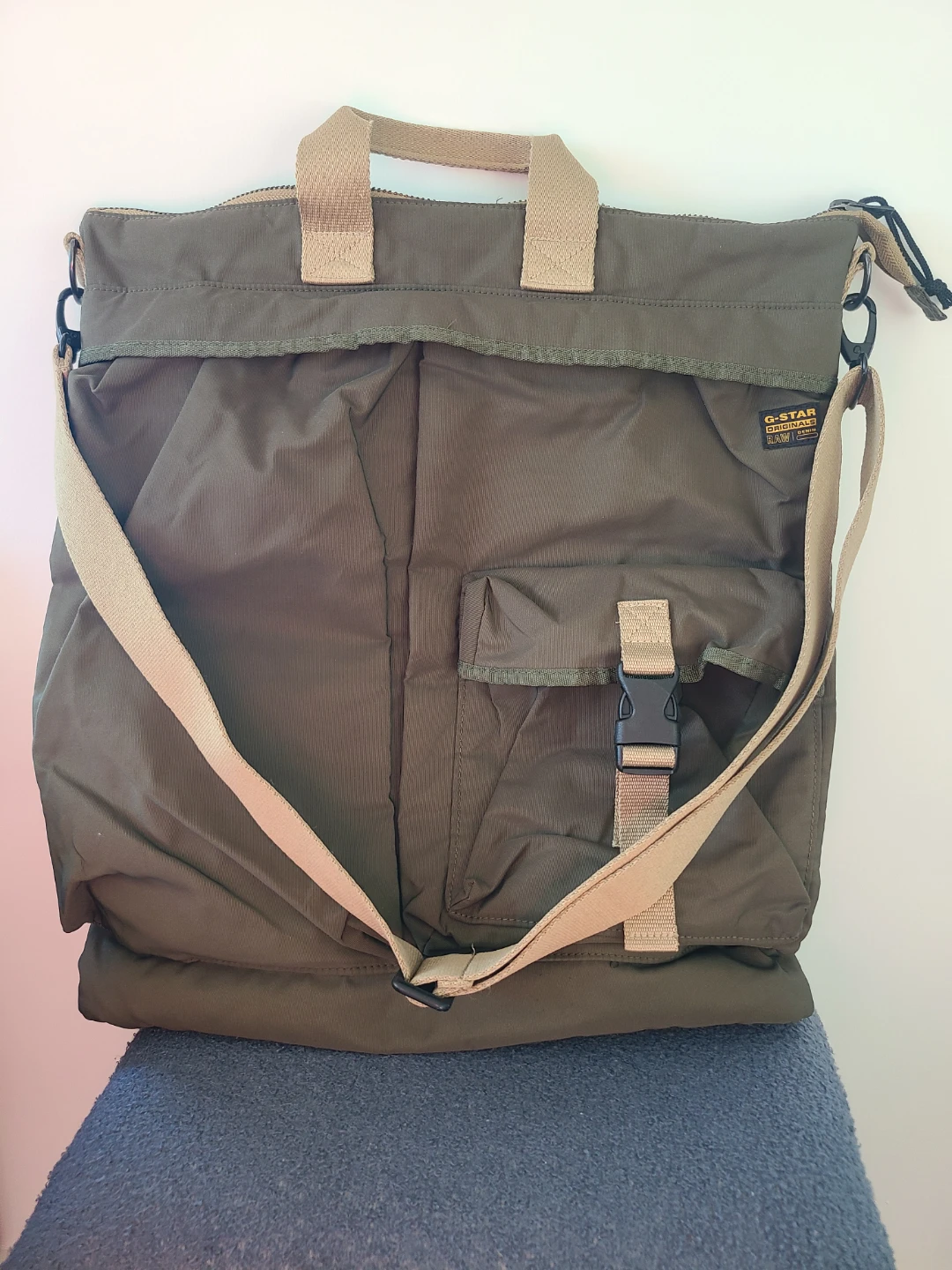 G-Star Raw Olive Green Tote Bag - photo 2