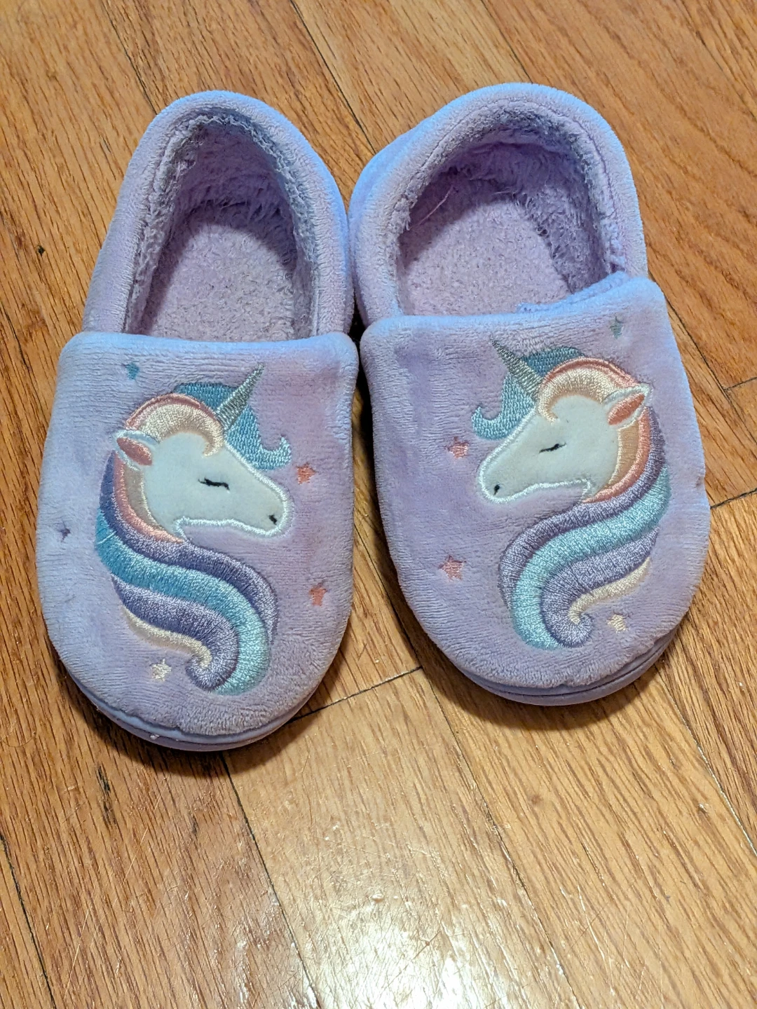 Kids Plush Unicorn Slippers size 9/10