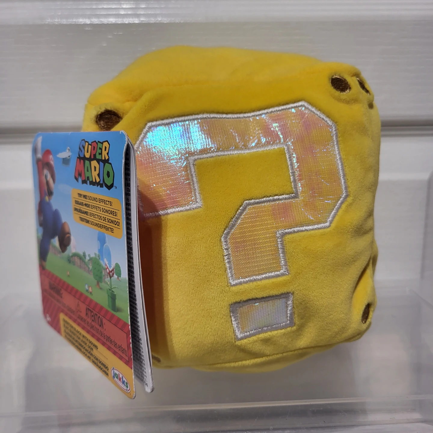Jakks Pacific Super Mario Question Block Plush