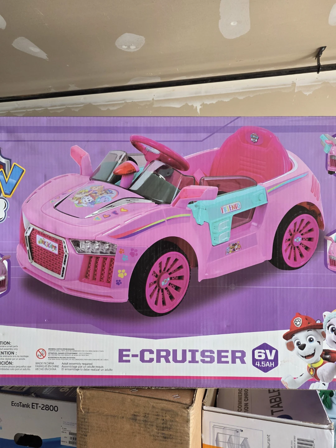 Paw Patrol 6V E-Cruiser Ride-On Car. Toy car baby car, brand new - photo 2