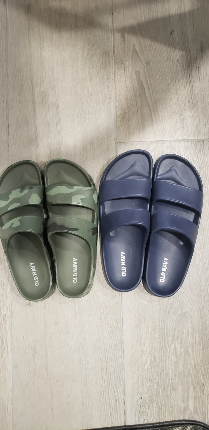 Two Pairs of Men's Old Navy Slides size 8-9