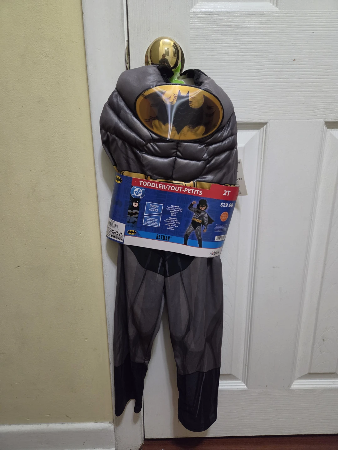 Batman Costume 3-Piece Toddler 2T - photo 2