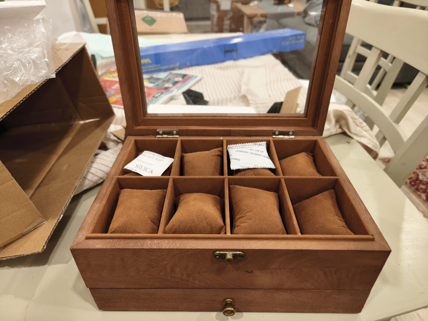 Wooden Watch and Jewellery Storage Box - photo 2