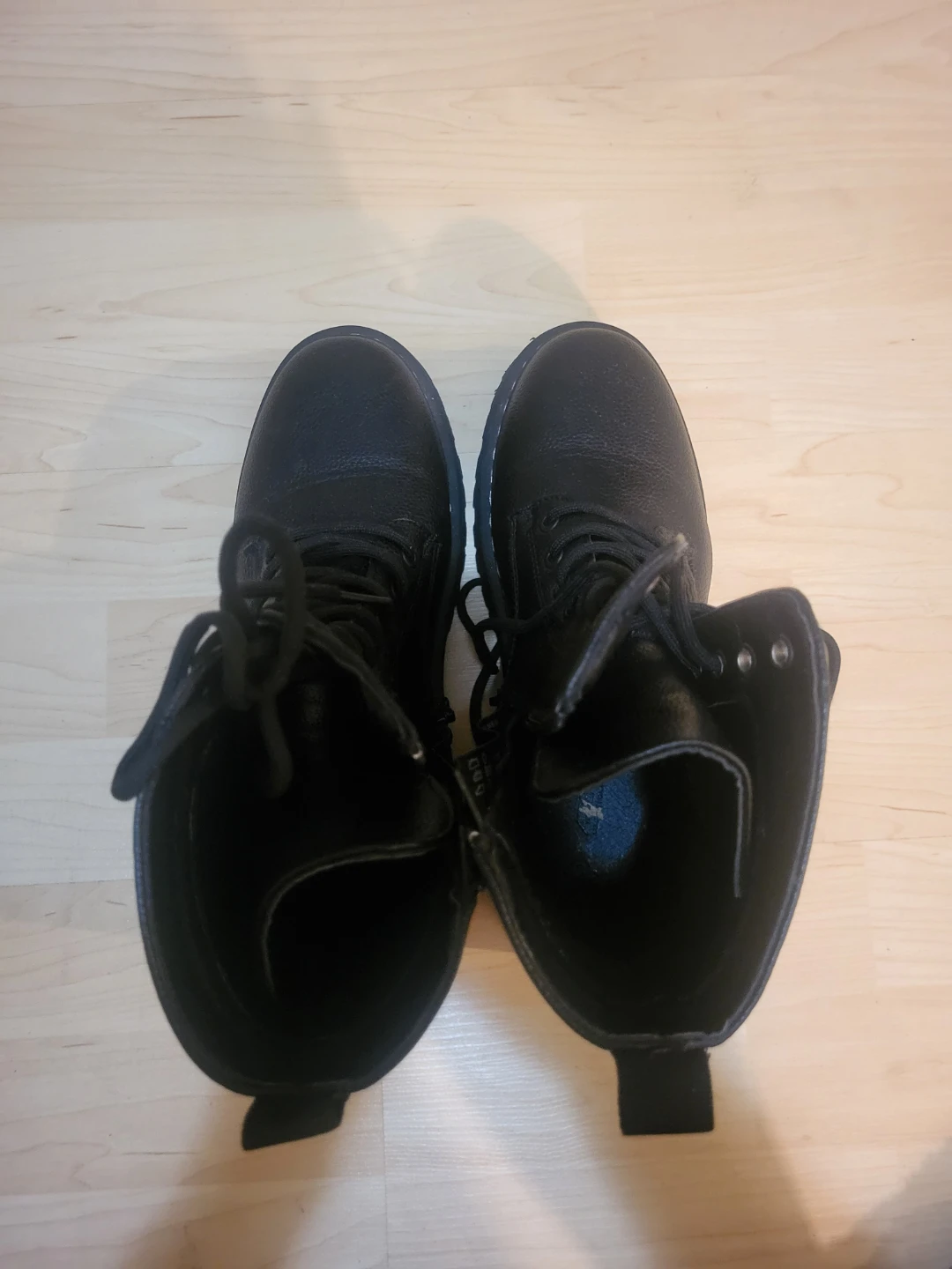 Black Lace-Up Platform Boots - photo 5