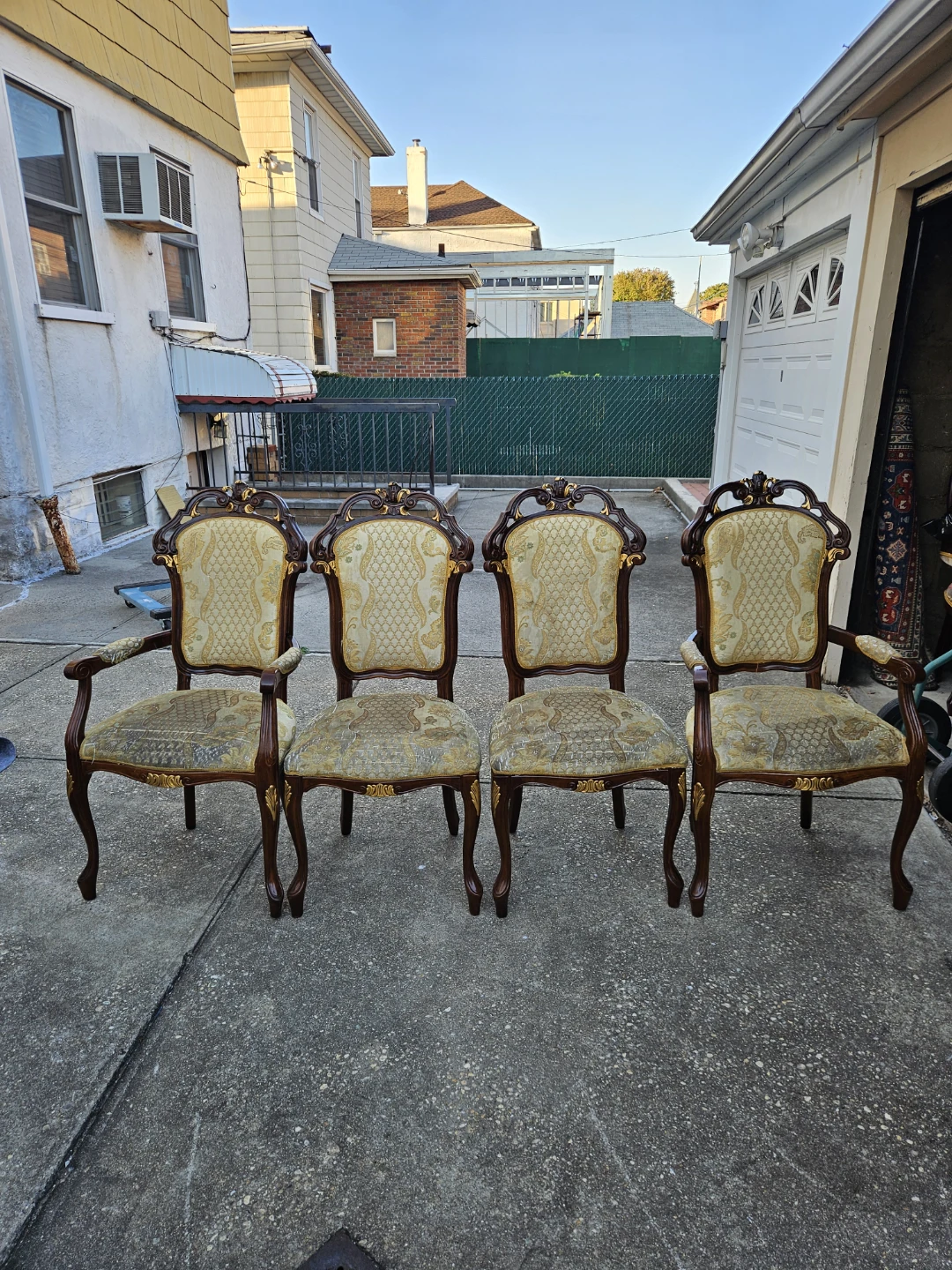 4 beautiful italian louis xv style chairs
