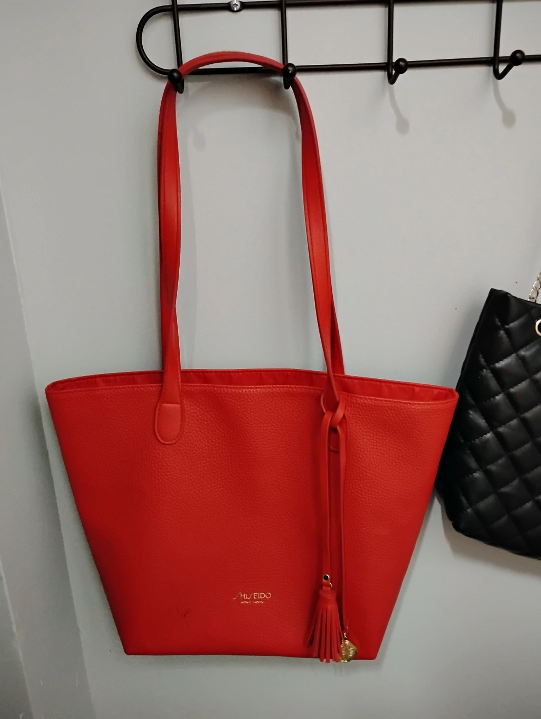 Shiseido Red Tote Bag