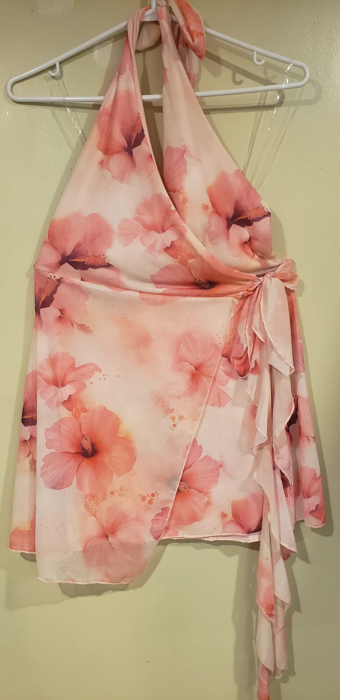 See You Monday Floral Halter Dress