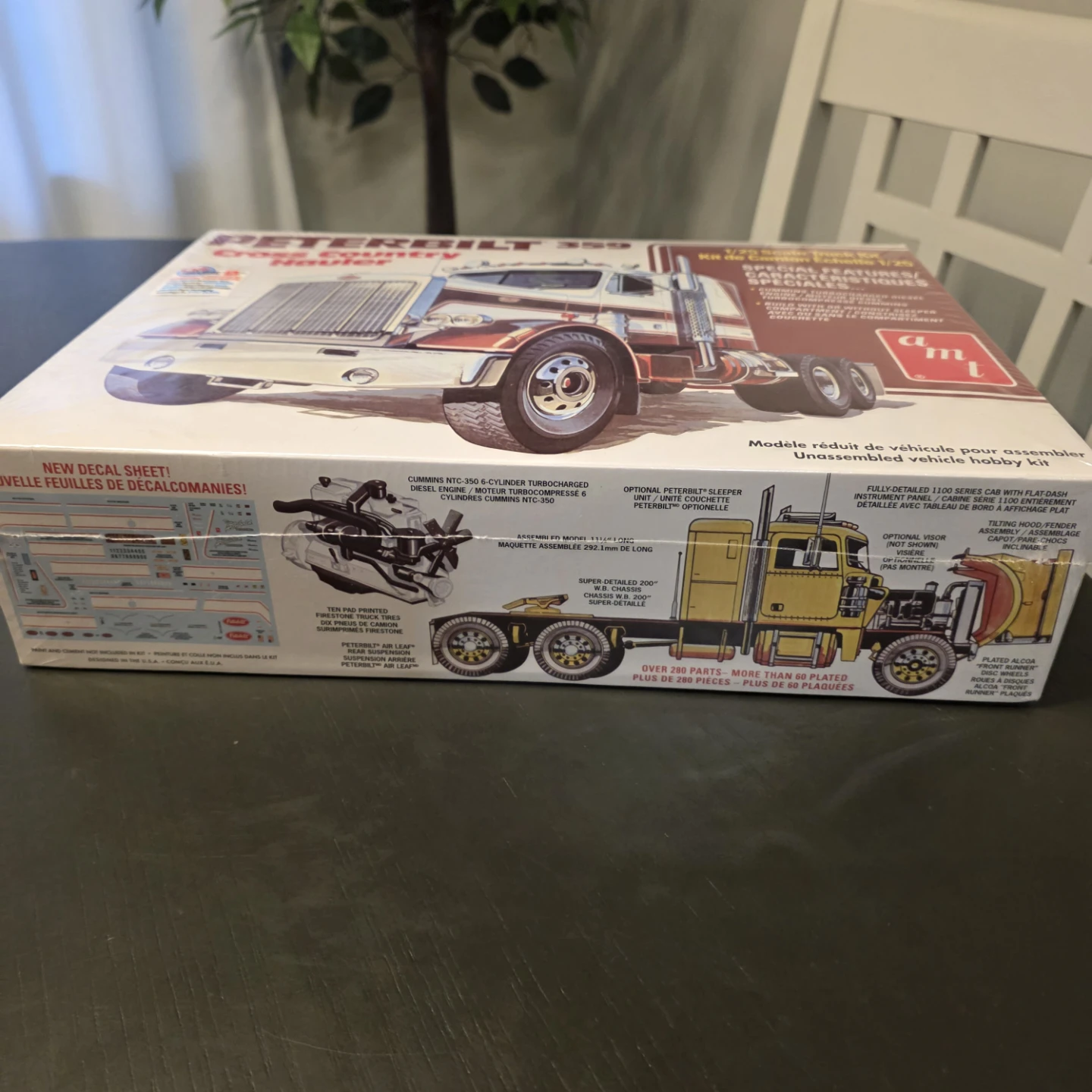 AMT Peterbilt 359 Cross Country Hauler Model Kit - photo 3