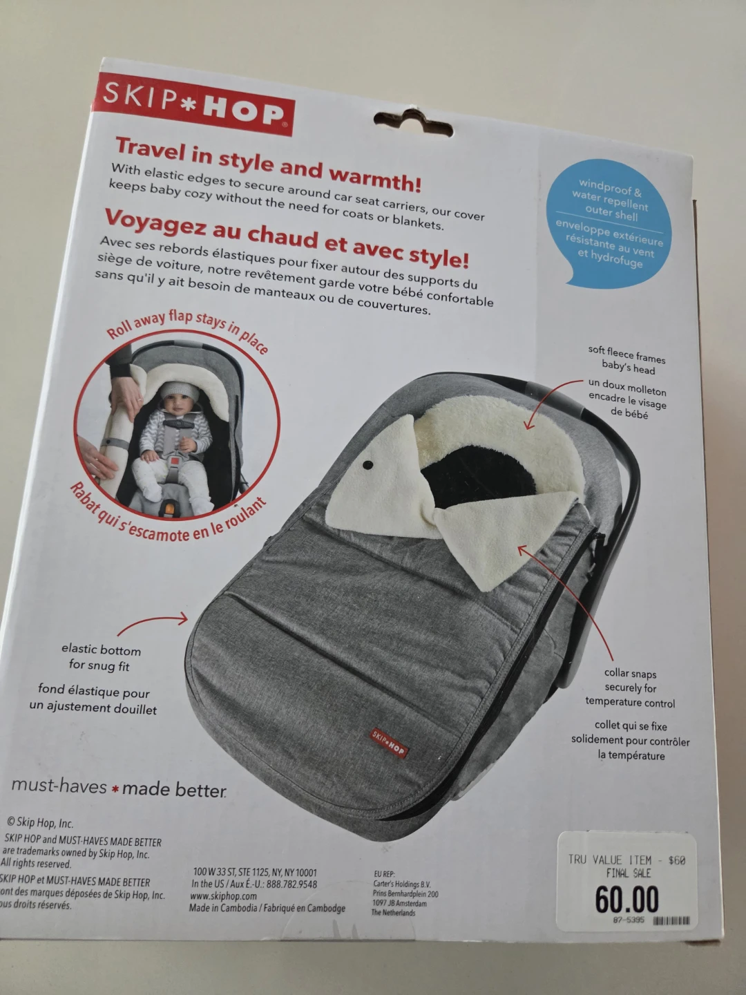 Skip Hop stroll and go car seat cover grey - photo 2