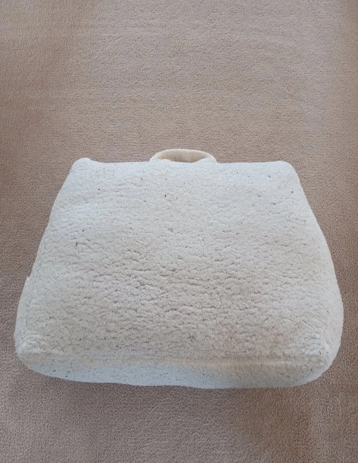Dog Pillow – Cream Sherpa Pet Pillow, 20 Inches