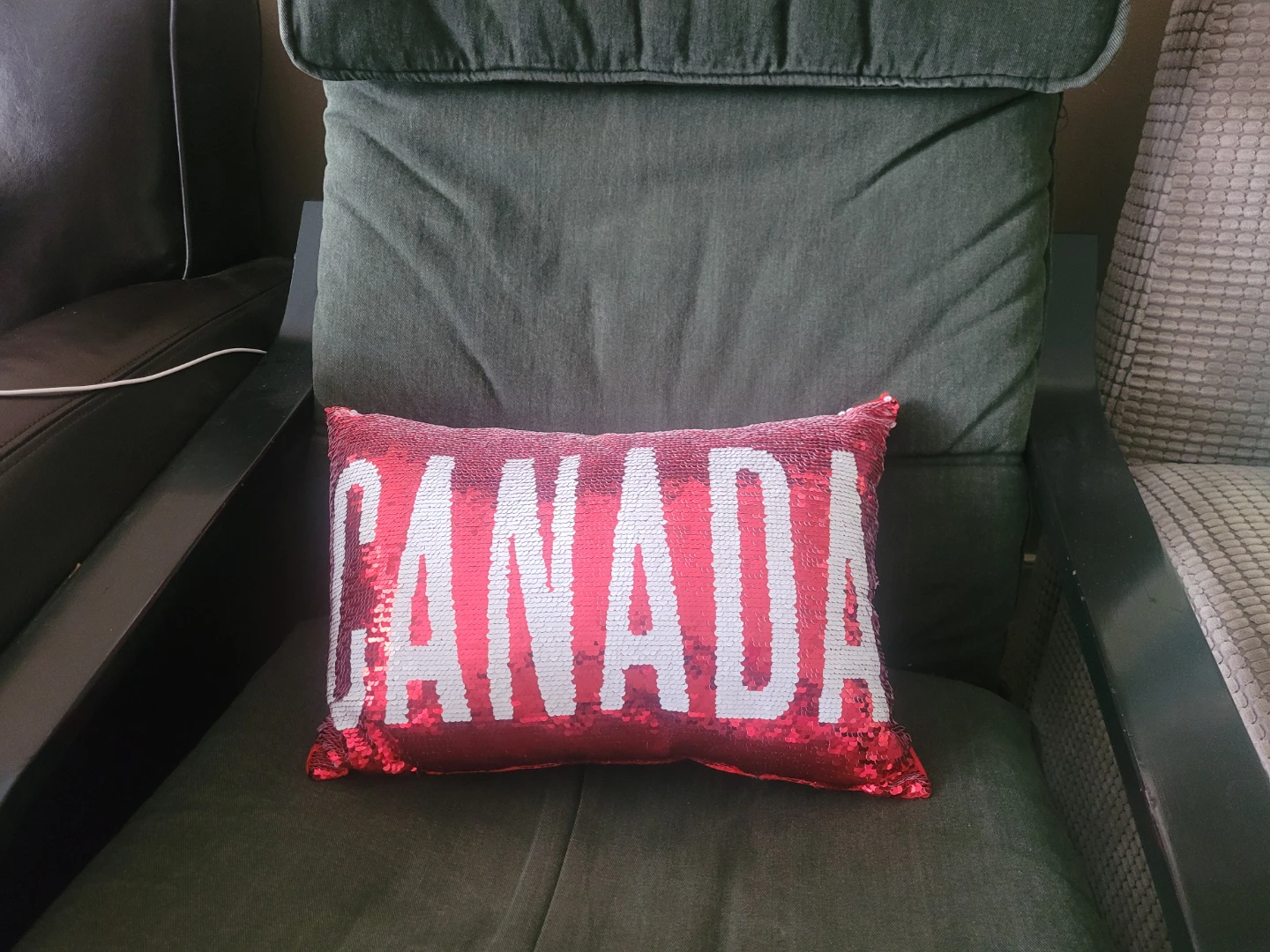 Canada Sequin Throw Pillows - photo 2
