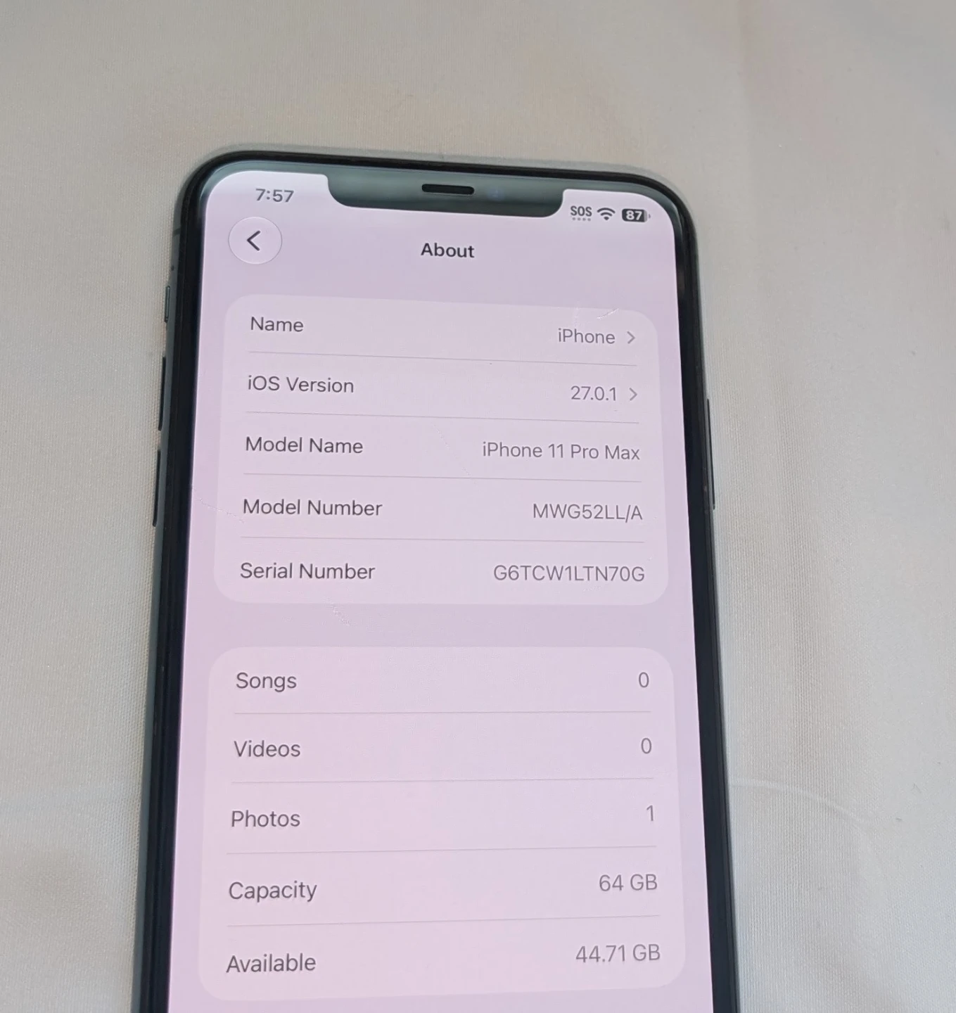 NICE GREEN APPLE iPhone 11 PRO MAX FOR T-MOBILE NETWORK - photo 2
