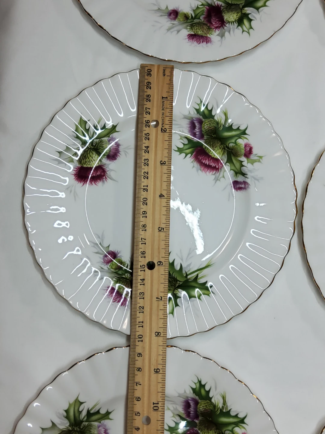 Royal Albert Highland Thistle Salad Dessert / Cake Plate - photo 2