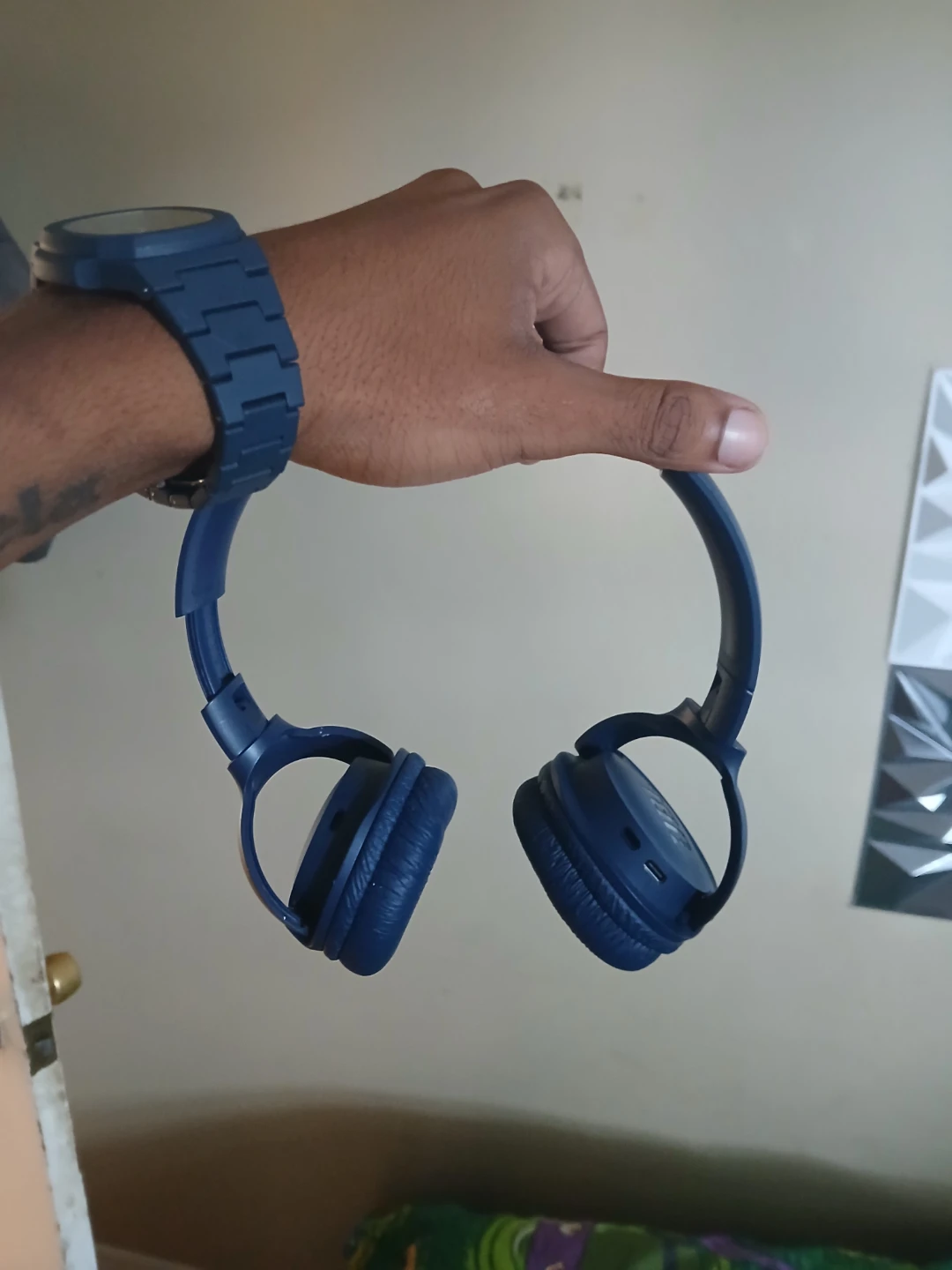 Blue JBL Wireless Headphones
