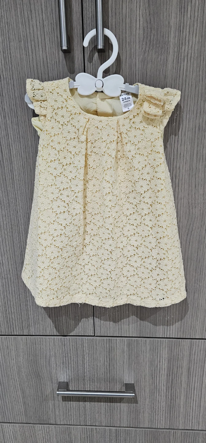 Carter's Yellow Lace Dress 24m