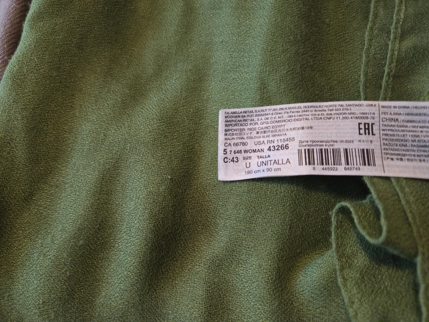 Two Scarves - Green and Taupe - photo 2