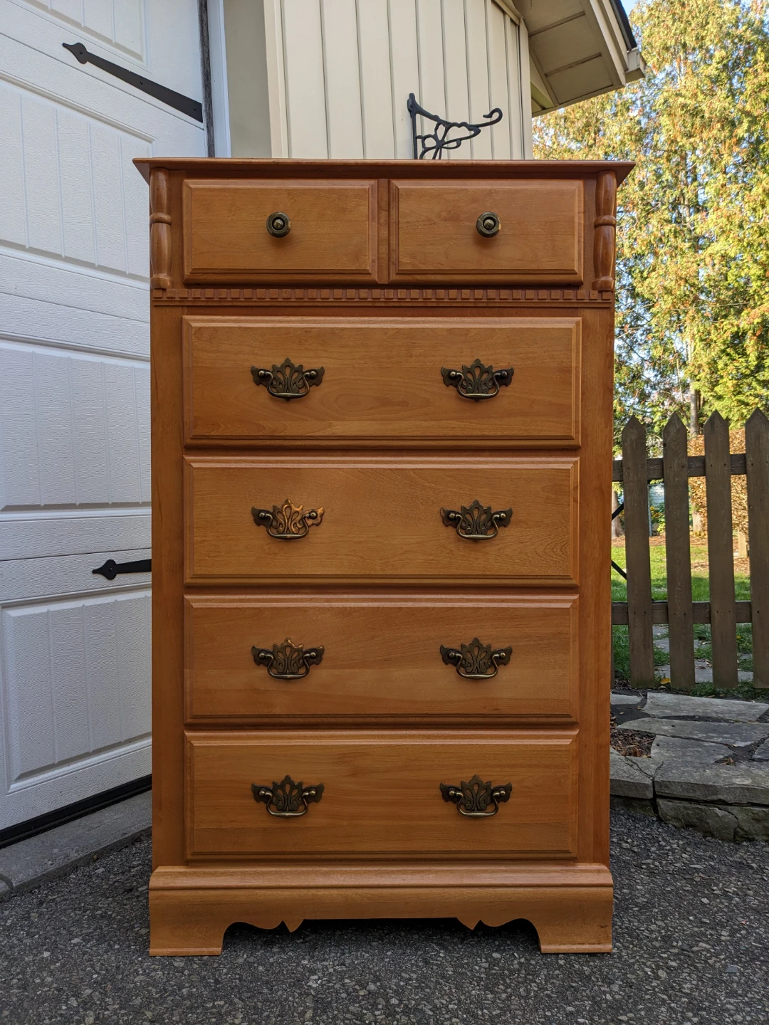 5 Drawer Chest in Solid Maple