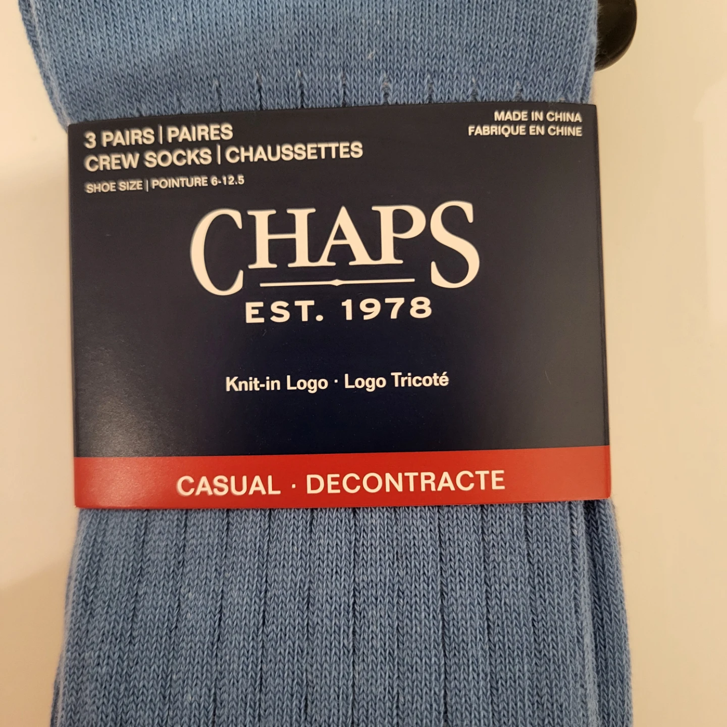Men's Chaps Crew Socks 3 Pairs - photo 2