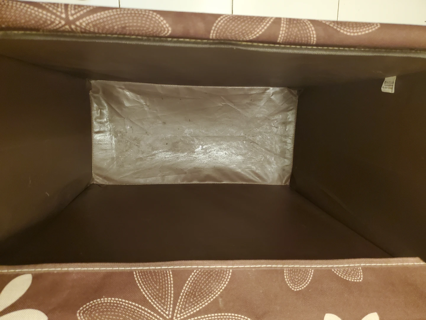 Rolling Laundry Hamper with Floral Print - photo 5