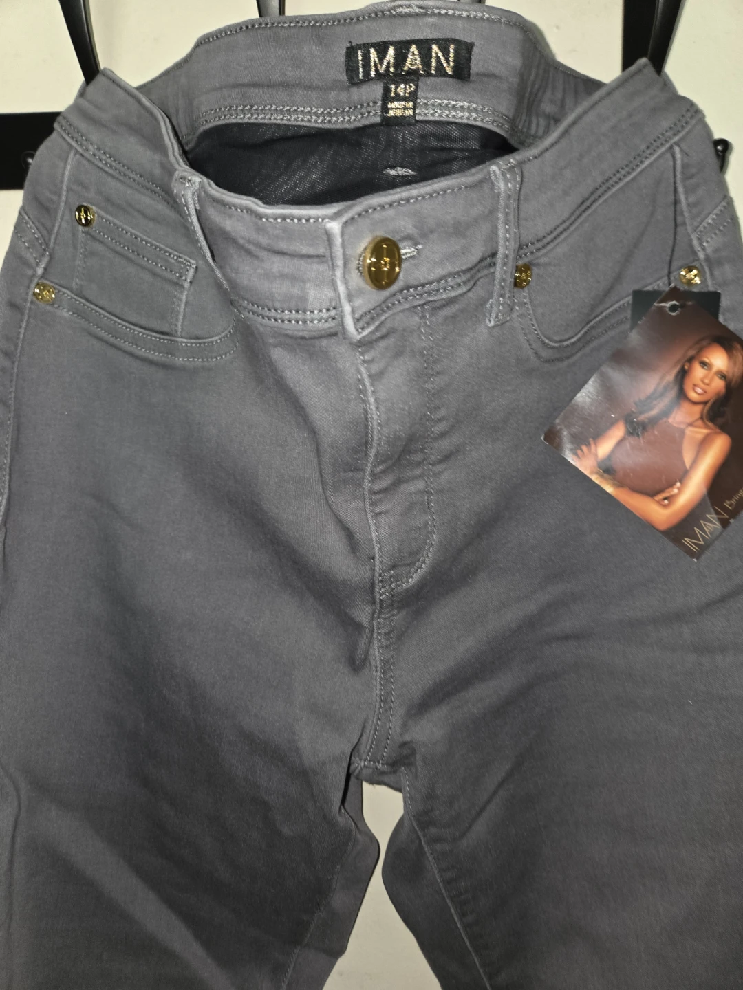 IMAN Global Chic Slim-Leg Jeans in a Ladies 14 Petite - photo 4