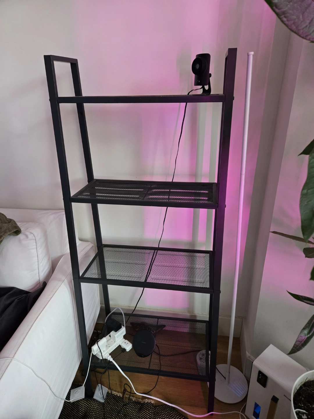 Two Metal Bookshelves
