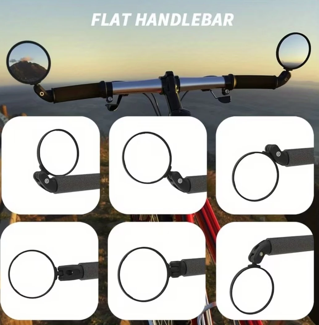 Set of Two Adjustable Bike Handlebar Mirrors - photo 5