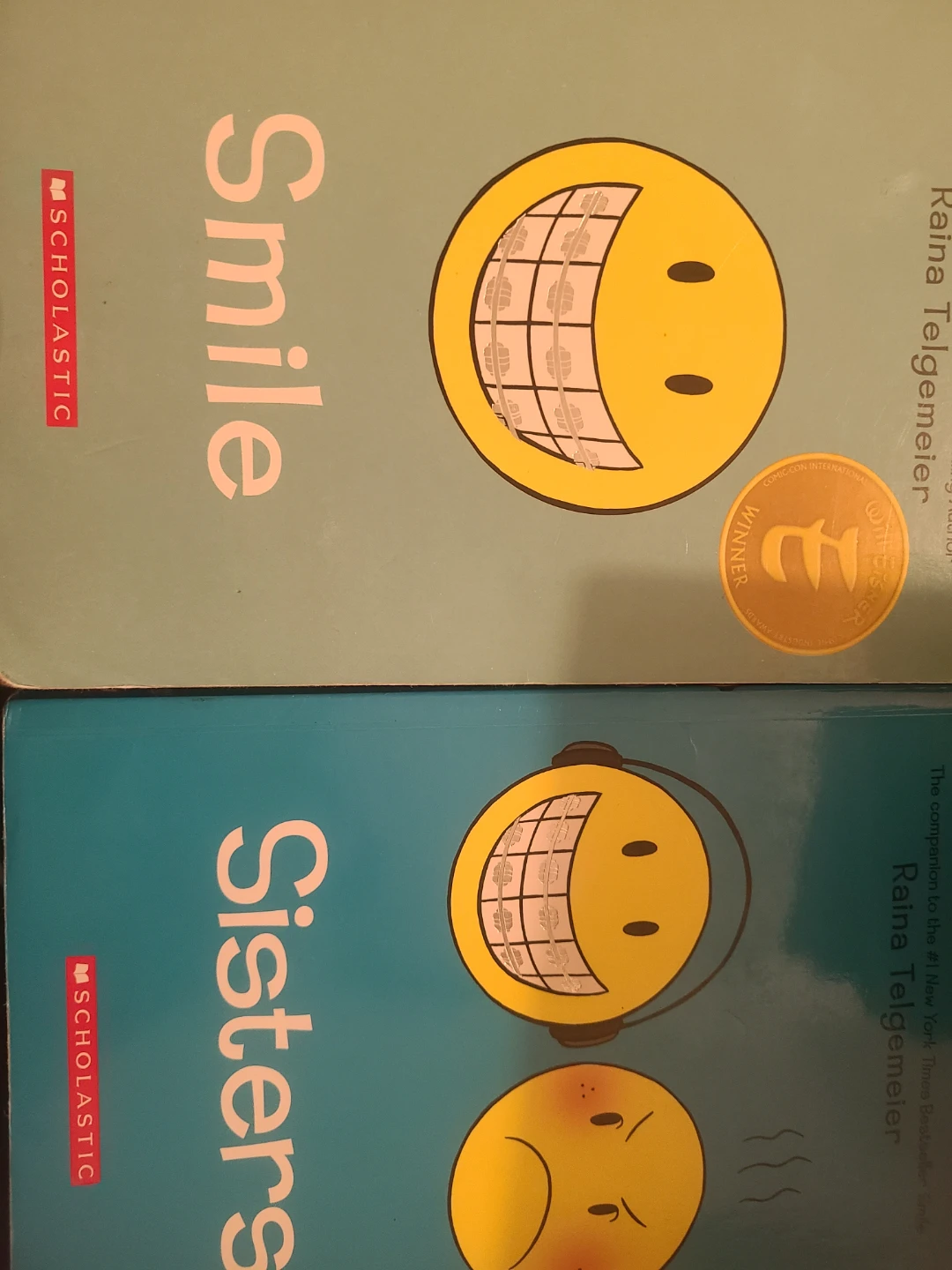 Smile and Sisters by Raina Telgemeier