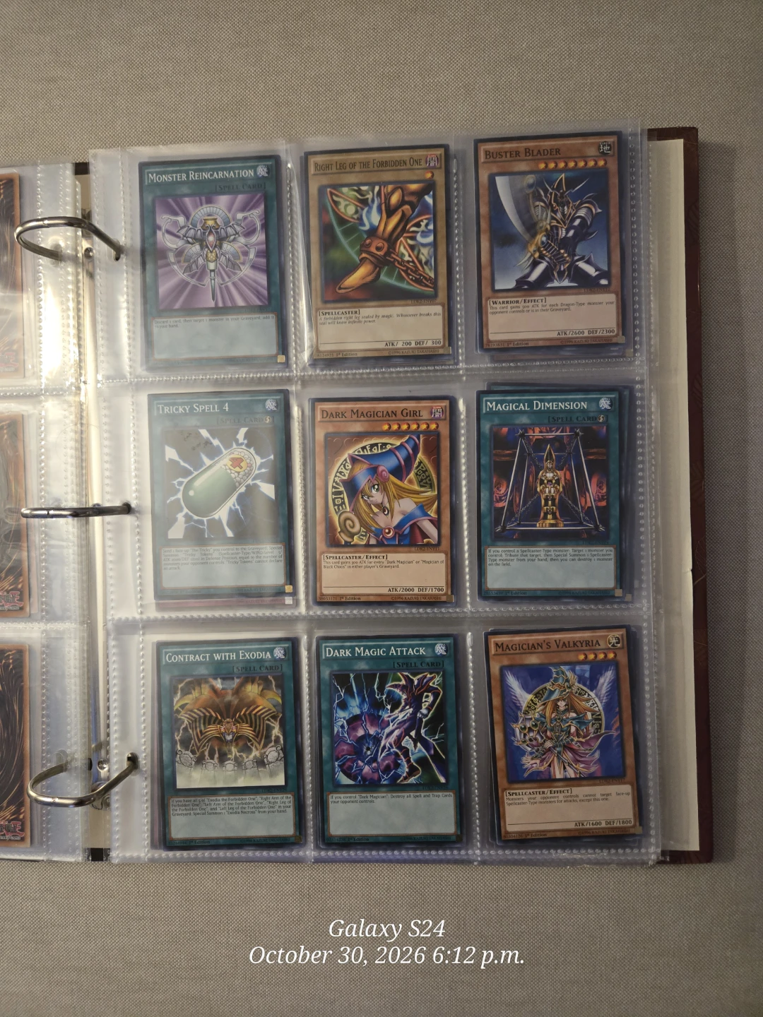 Yu-Gi-Oh! Trading Card Collection in Binder