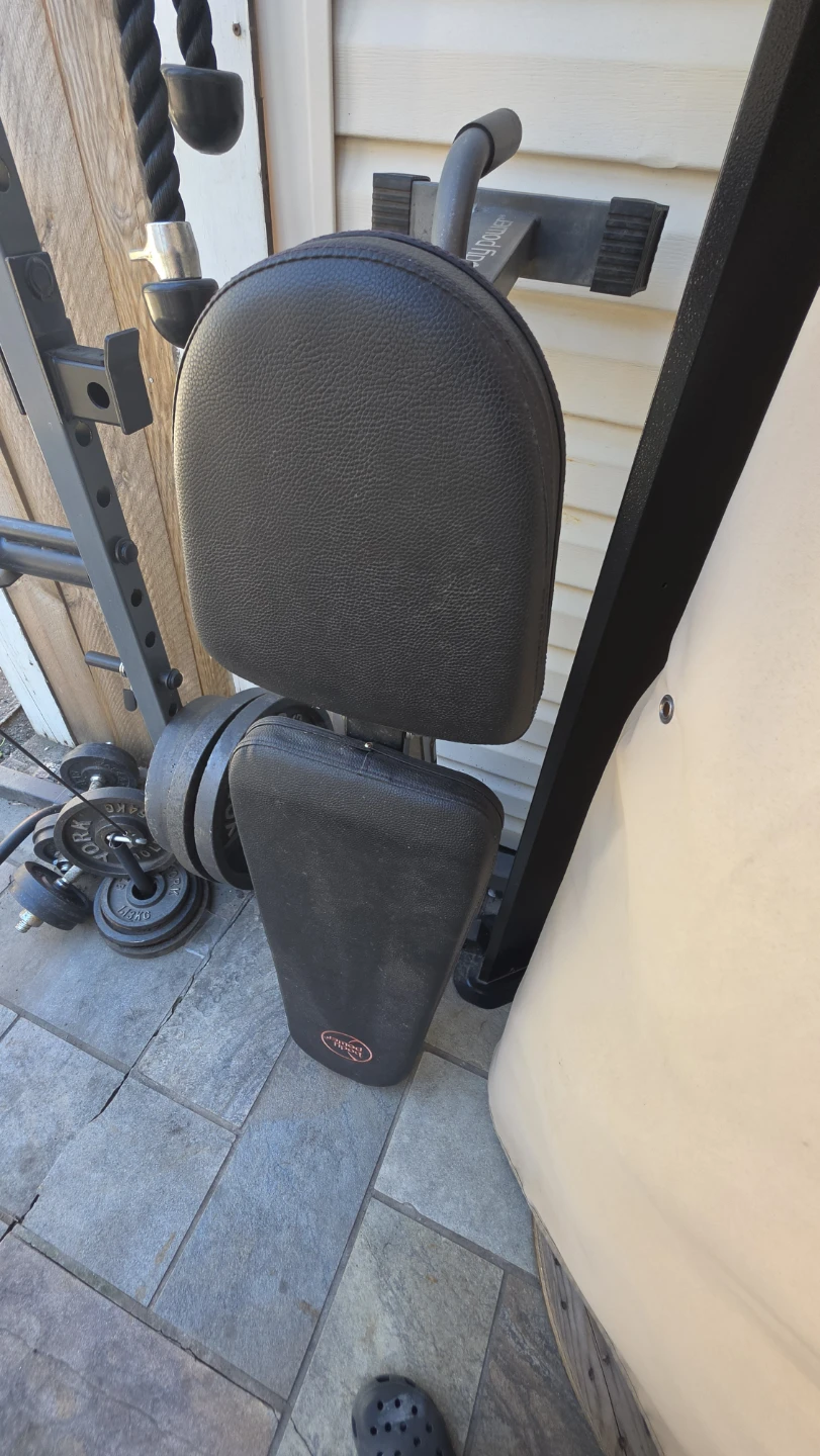 Body Power Power Rack with Bench and Weight Plates - photo 2
