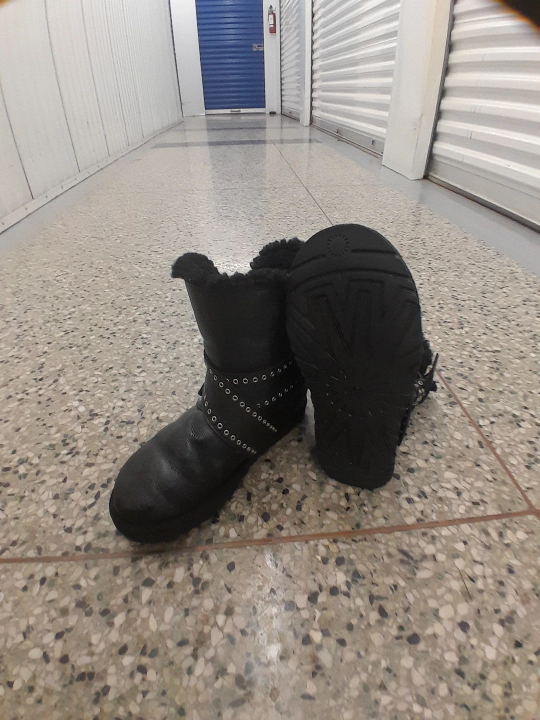 Black UGG Boots with Grommet Straps Women's Size 6 - photo 5