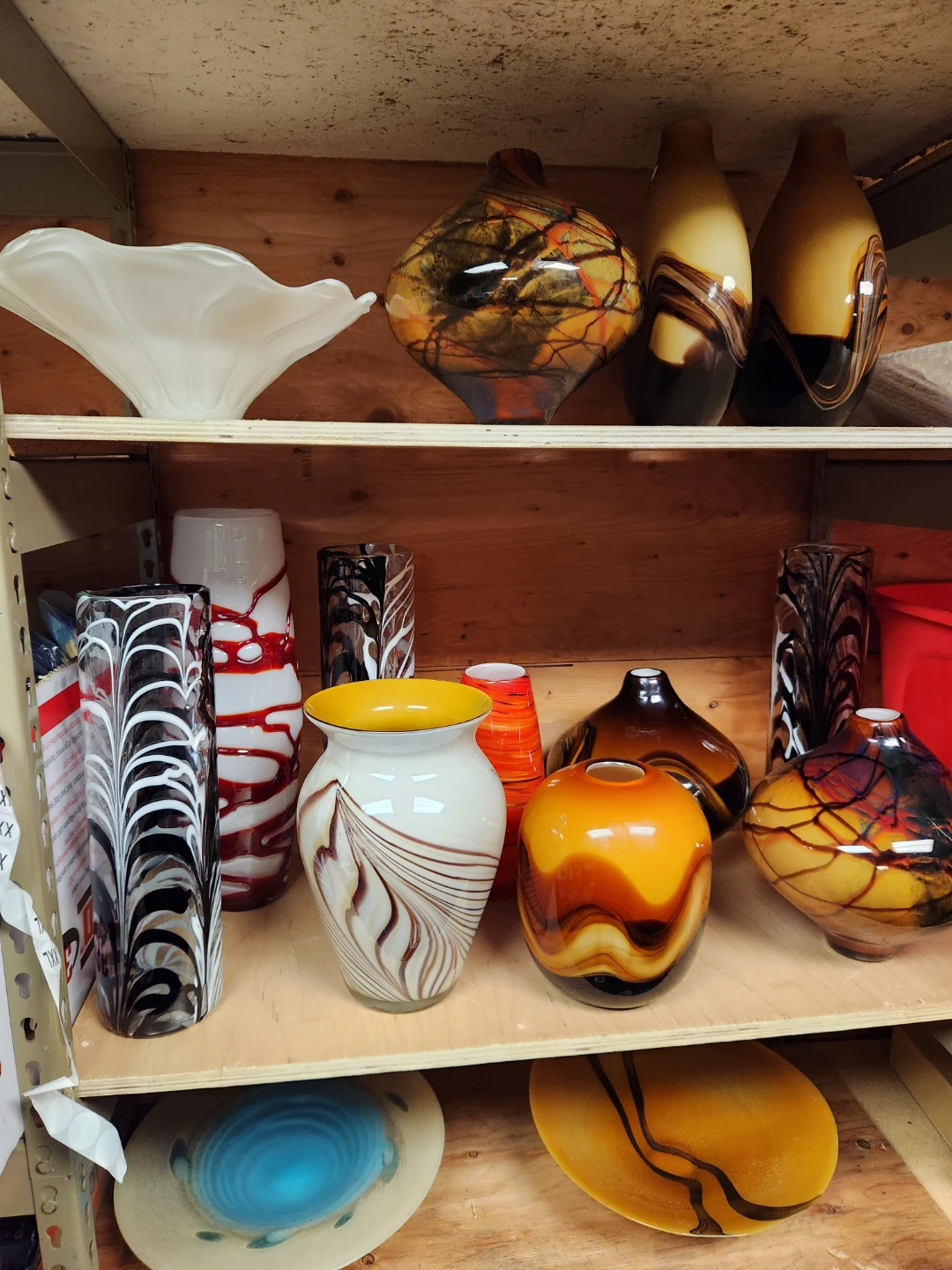 Assorted Hand-Blown Art Glass Vases - photo 2