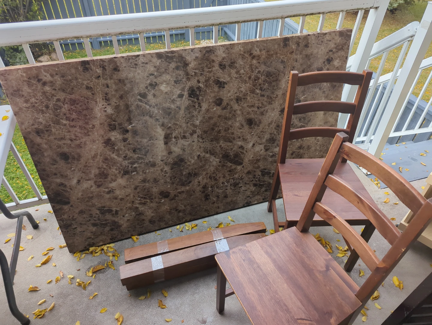 Large table with chairs