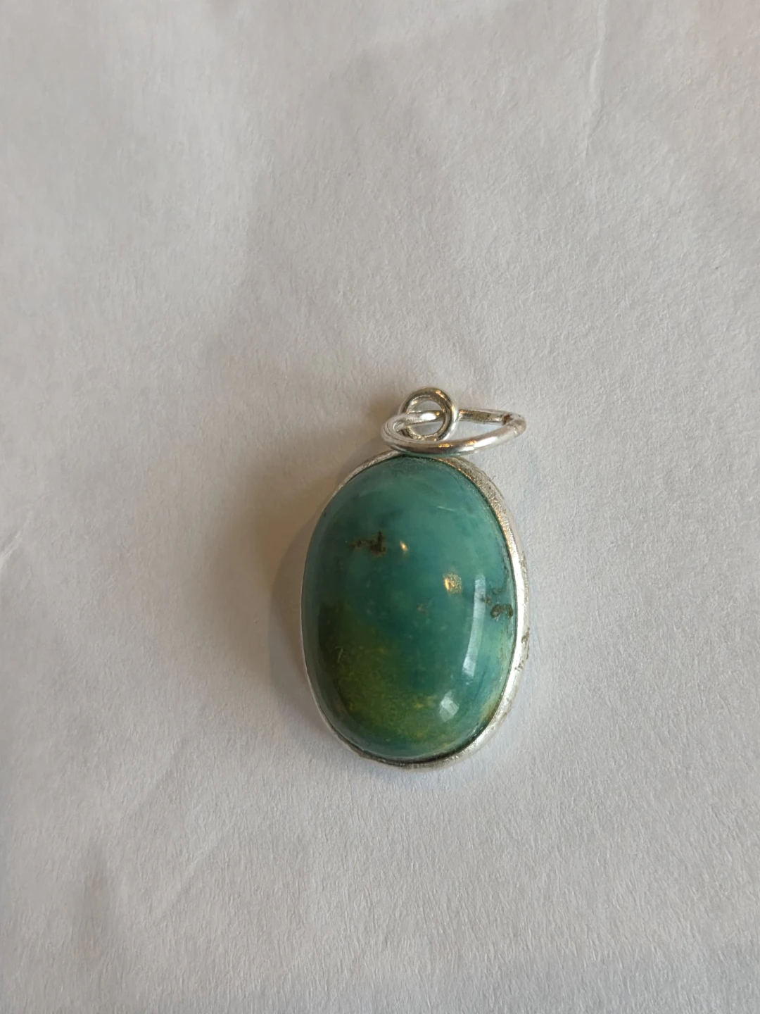 Oval Turquoise Gemstone Pendant