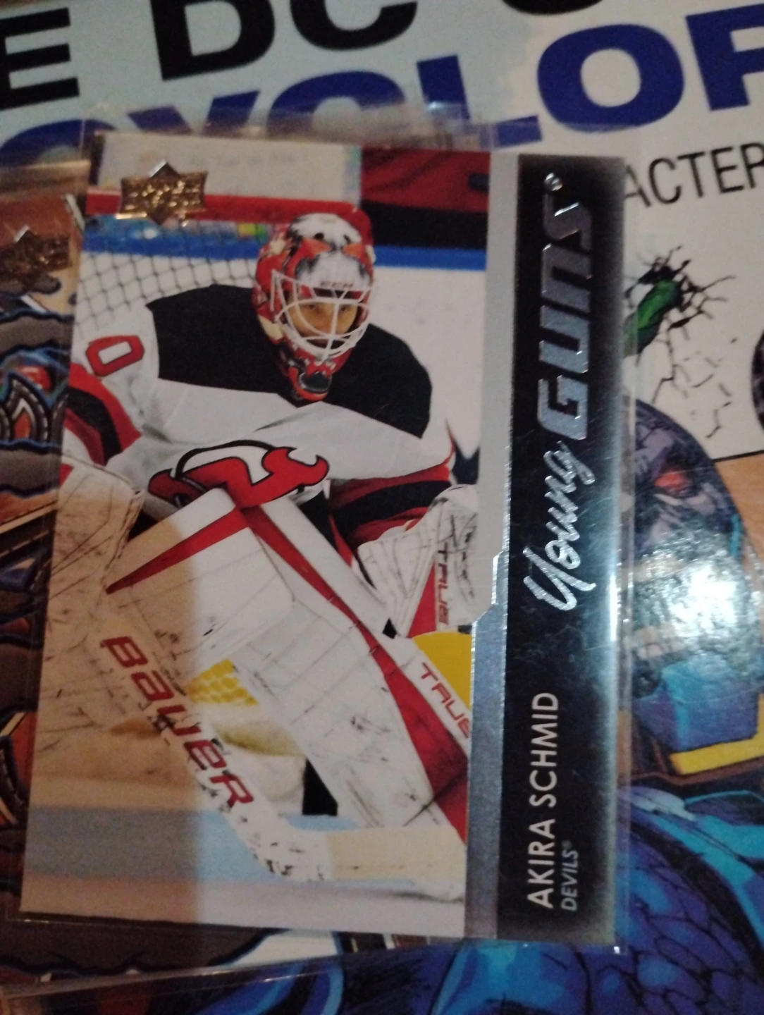 Akira Schmid Upper Deck Young Guns Hockey Card