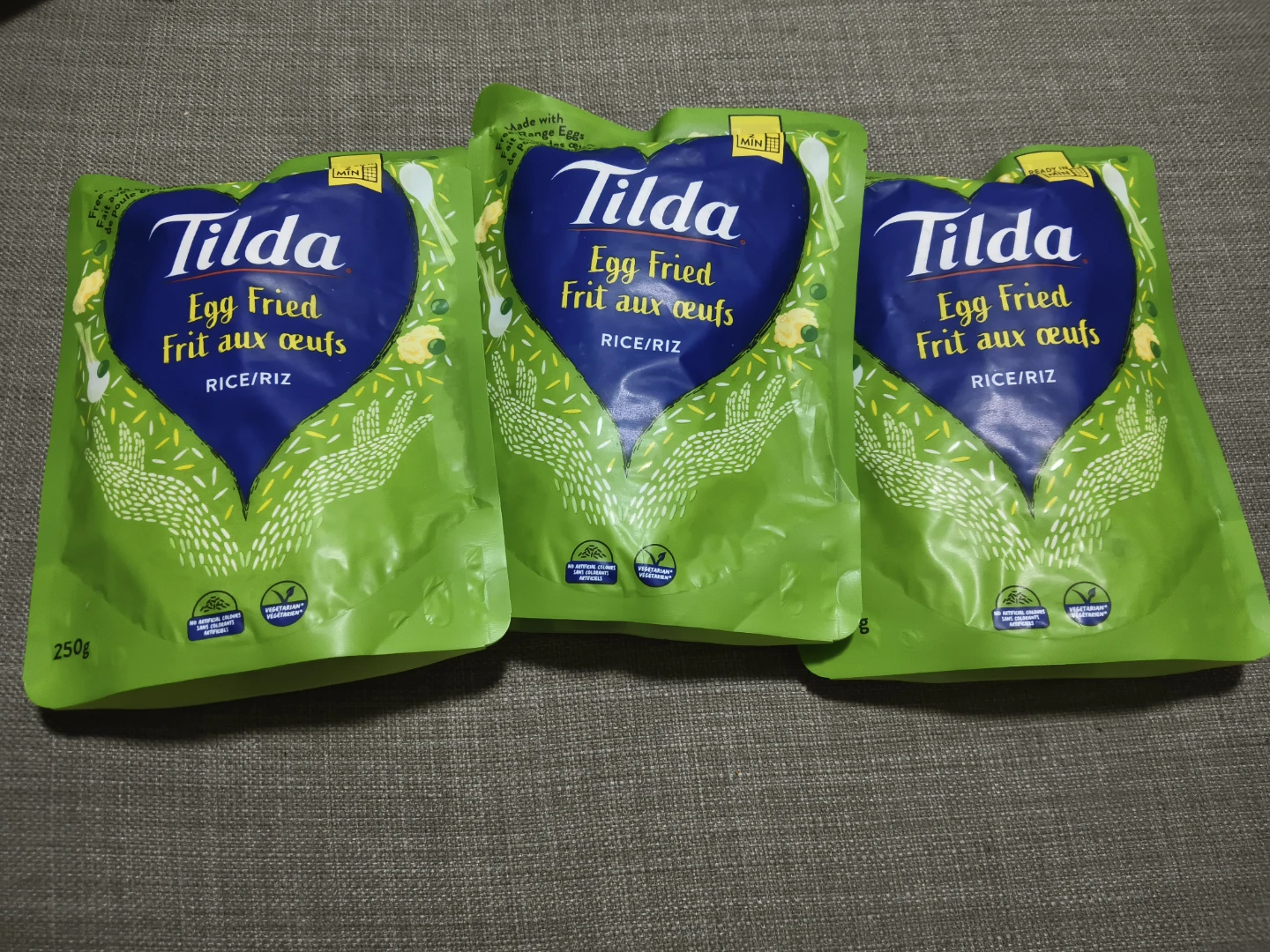 Three Packs of Tilda Egg Fried Rice