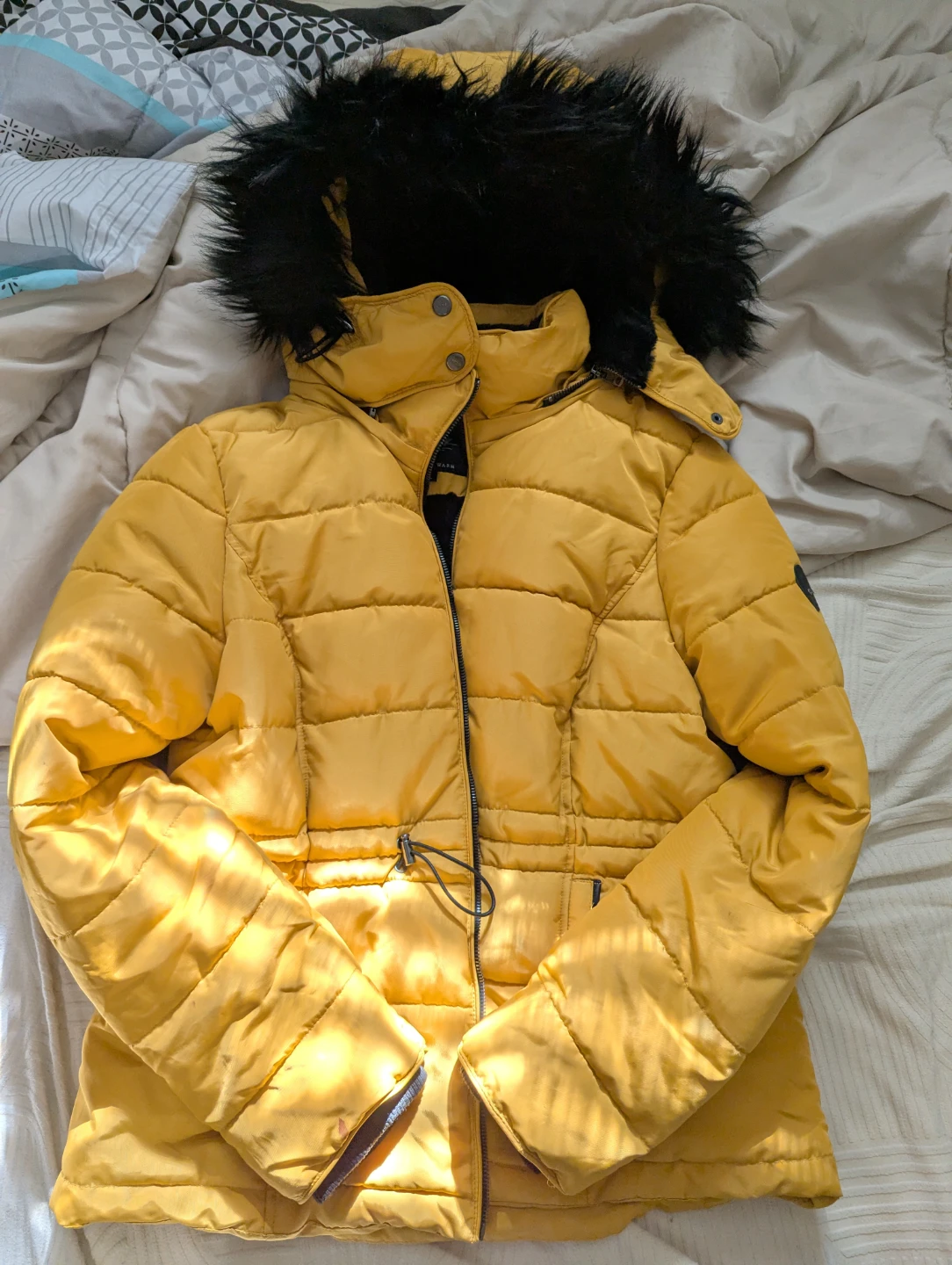 Hailys Mustard Yellow Puffer Jacket - photo 4