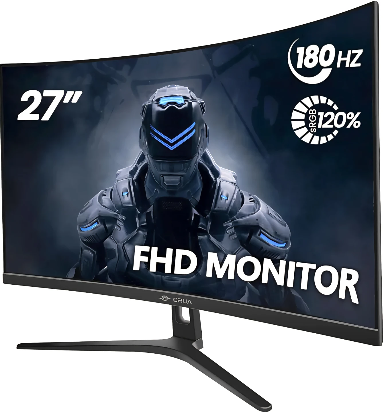 CRUA 27" Curved Gaming Monitor, - photo 2