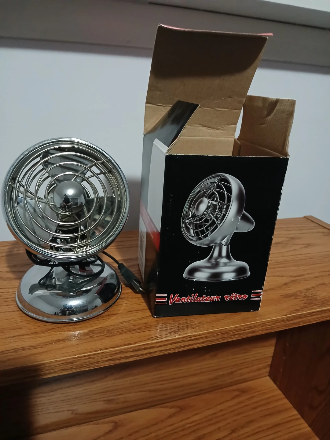 USB Chrome Desk Fan