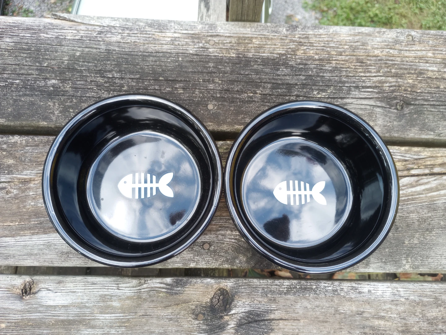 Pair of Ceramic Pet Bowls - photo 2