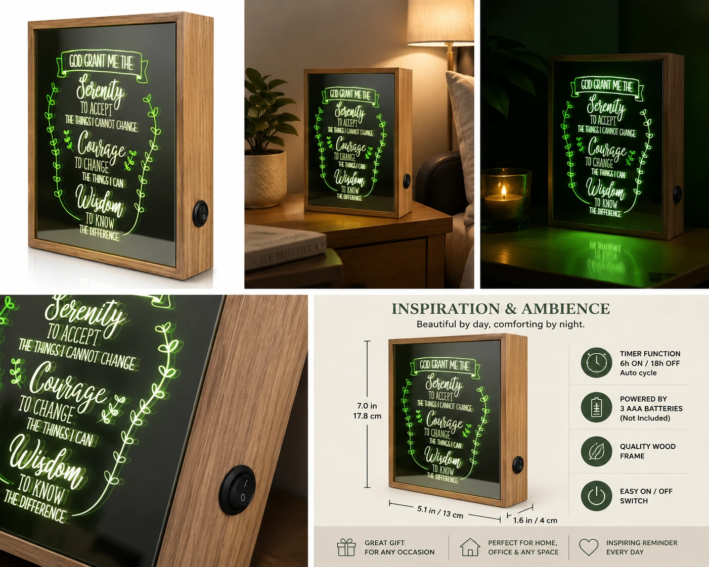 Serenity Prayer – Meaningful Thanksgiving Gift – $27 - photo 2