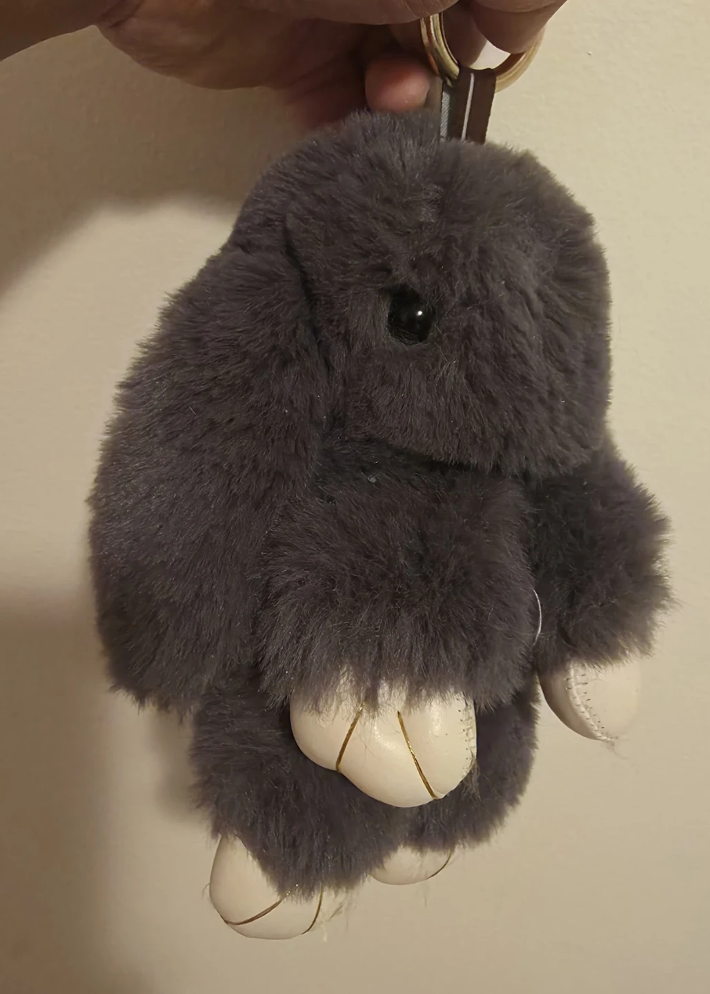 Faux Fur Rabbit Bag Charm