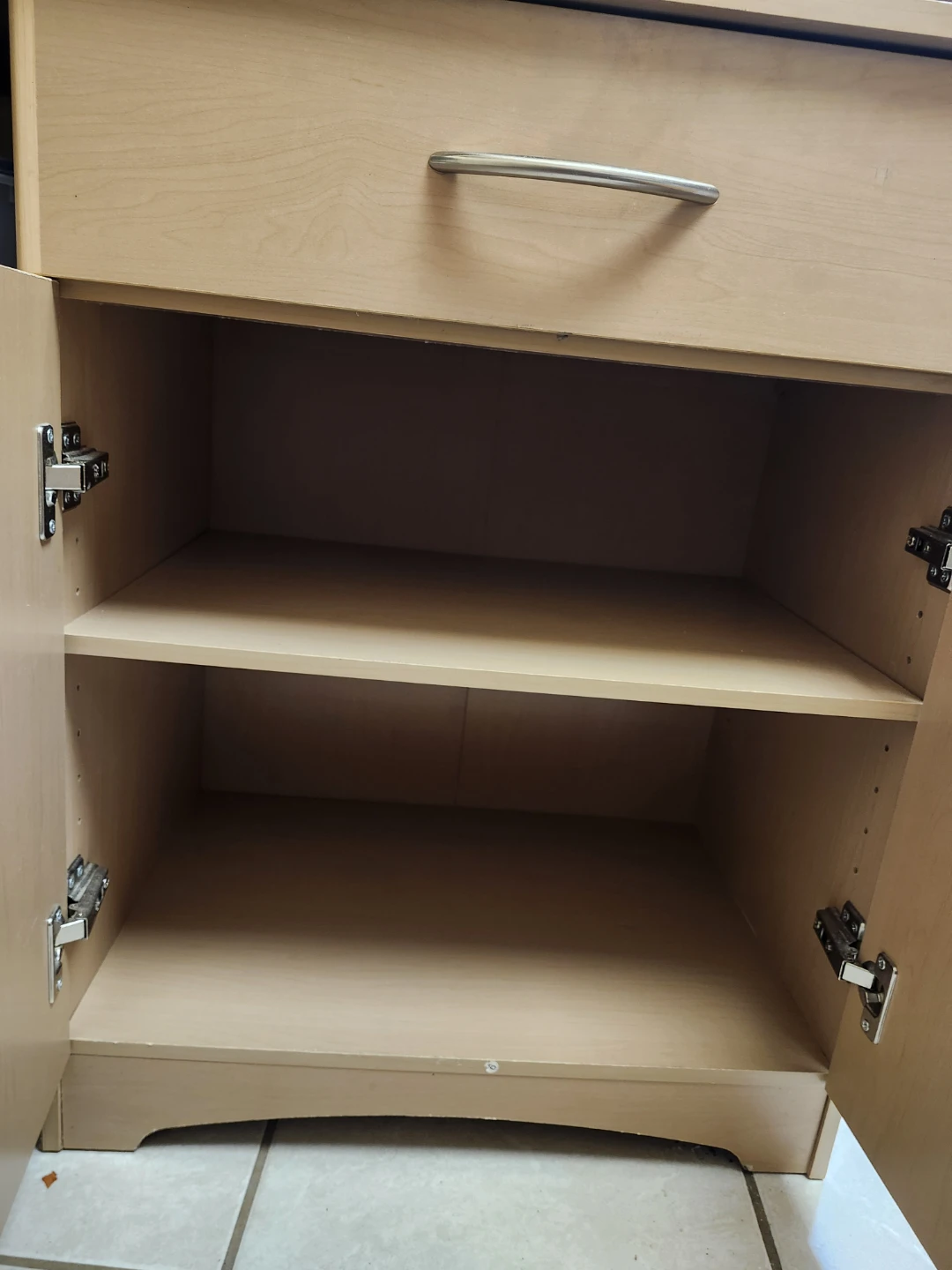 Light Wood Kitchen Hutch Storage Unit - photo 4